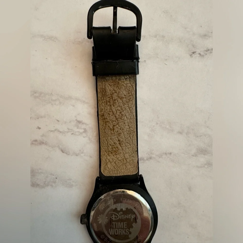 Vintage Mickey Mouse & Friends Disney Time Works Watch w/Rubber Band